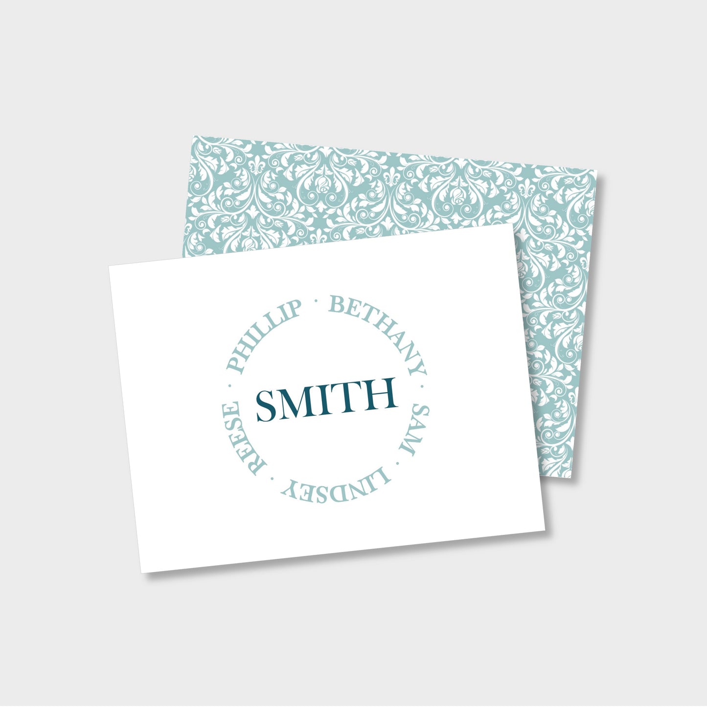 Family Circle Personalized Notecard Stationery