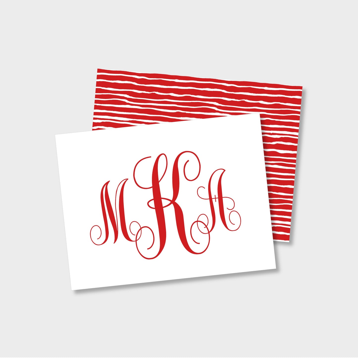 Classic Monogram Personalized Notecard Stationery