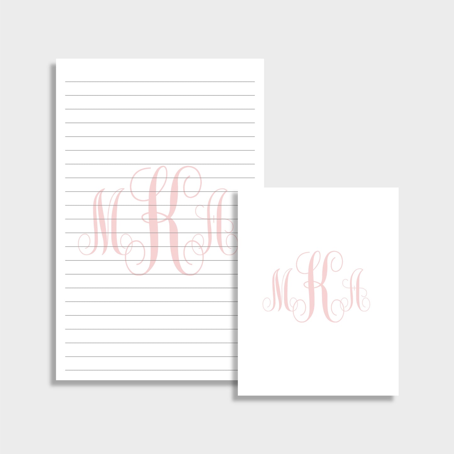 Classic Monogram Personalized Notepad
