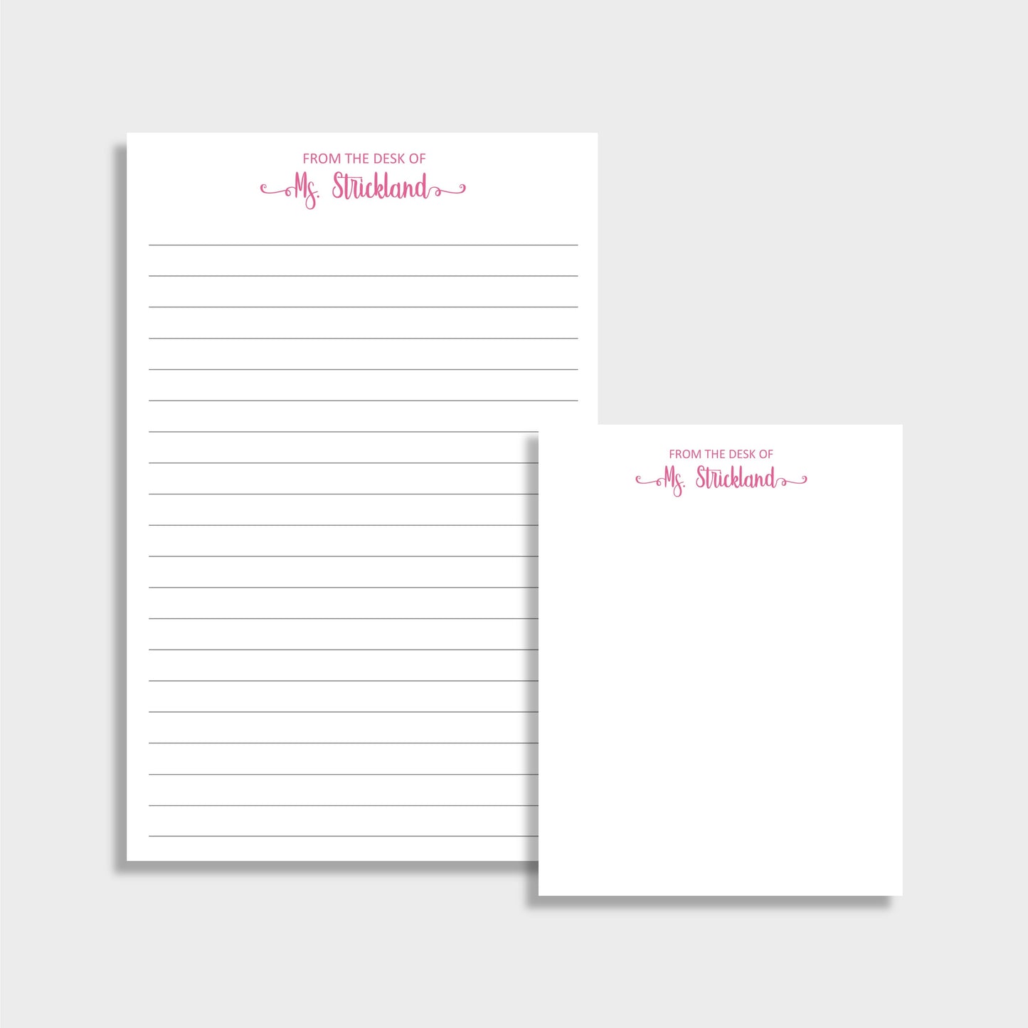 From the Desk of Personalized Notepad