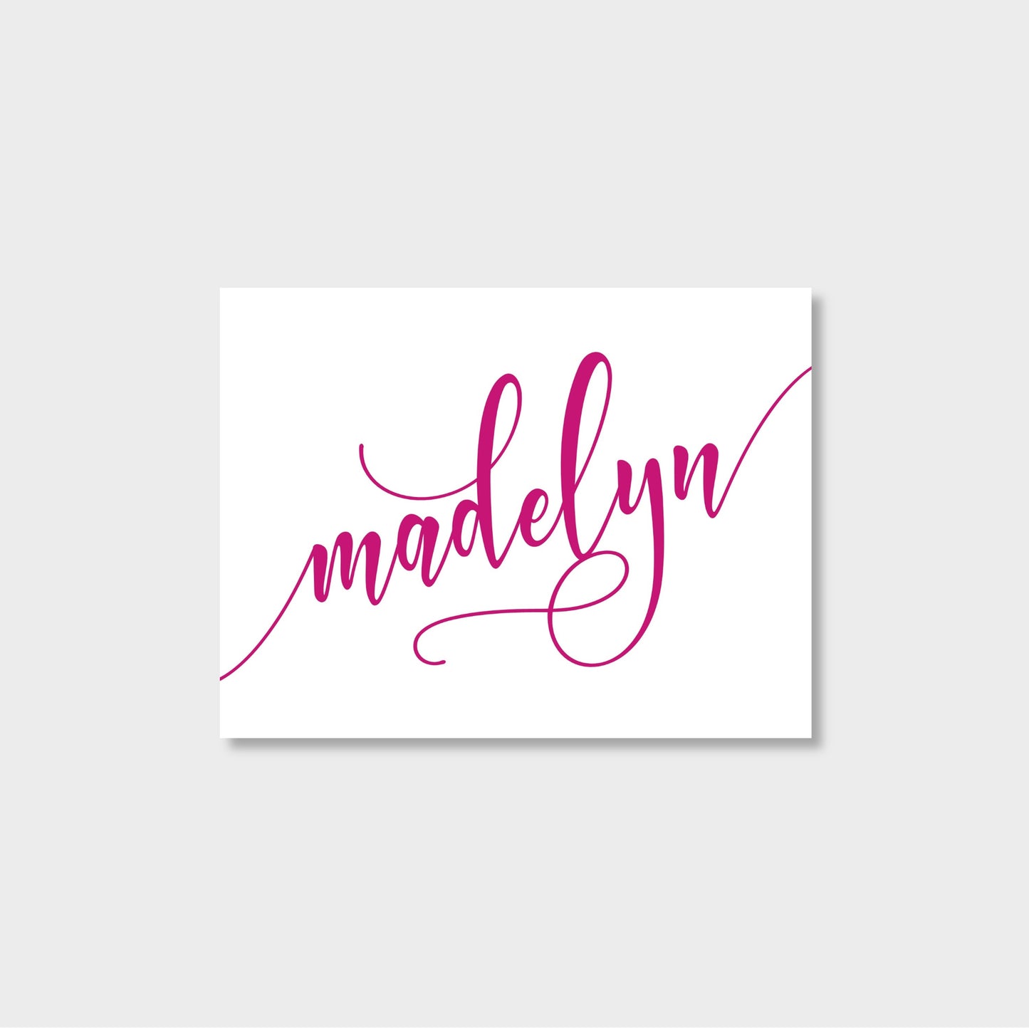 First Name Personalized Notecard Stationery
