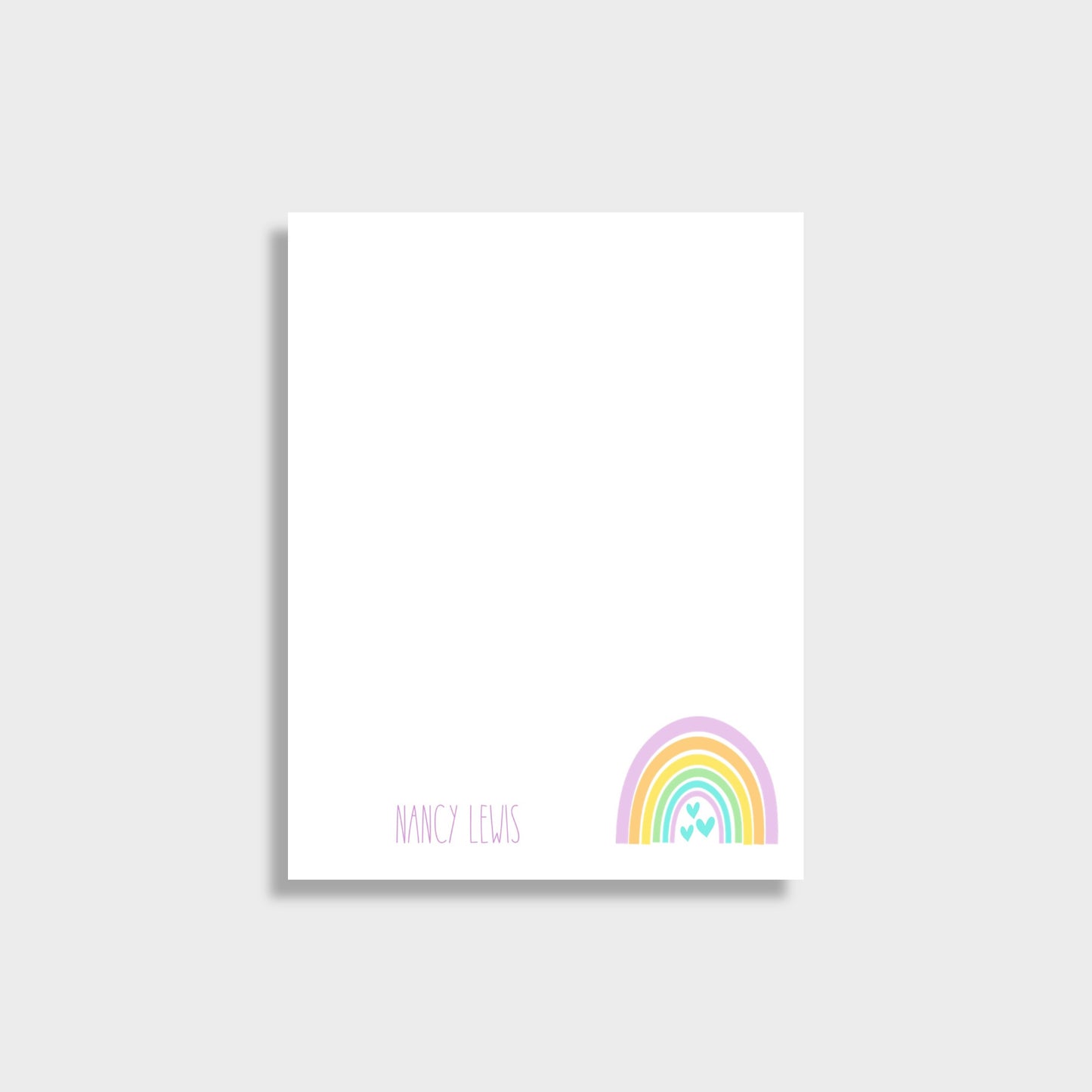 Rainbow Personalized Notepad