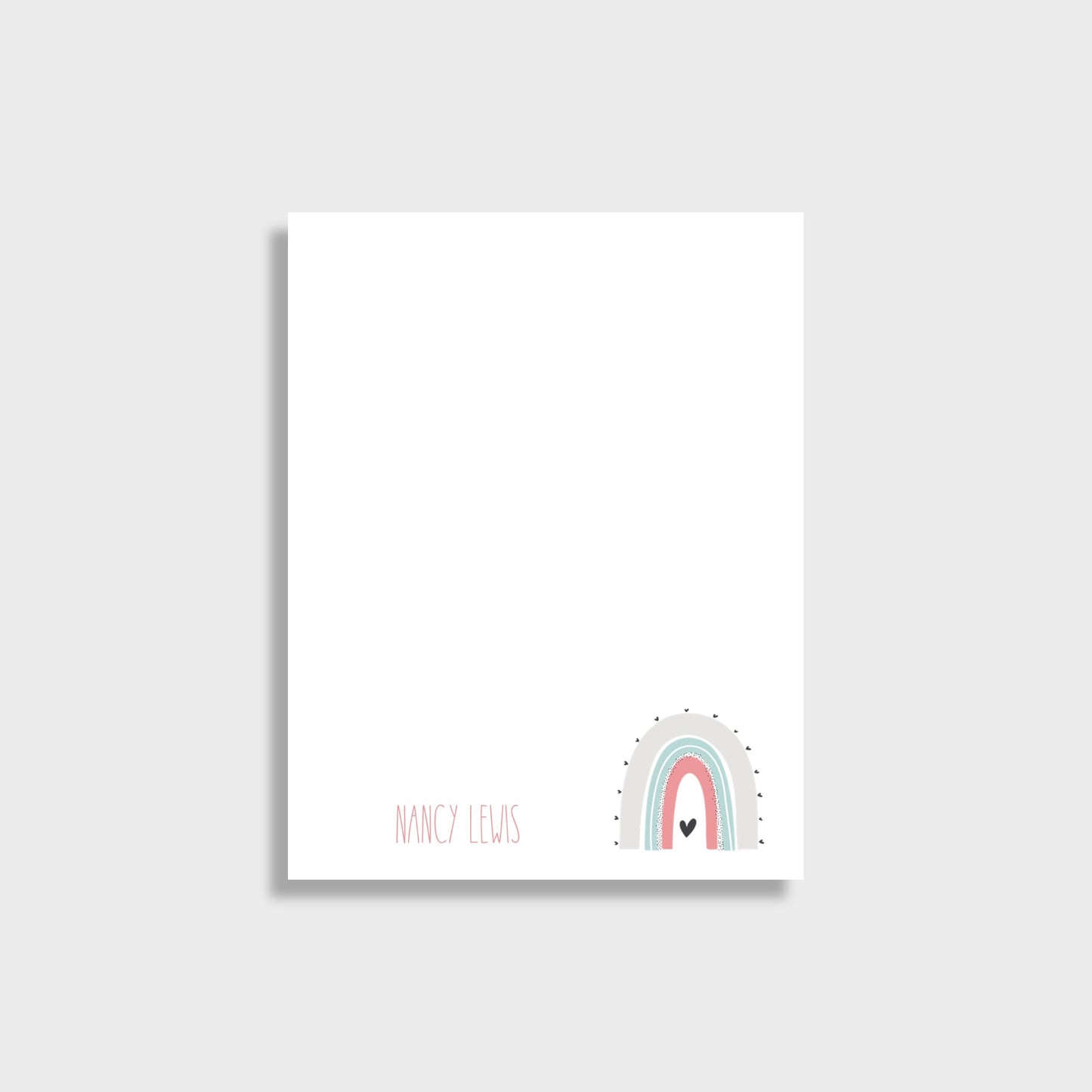 Rainbow Personalized Notepad