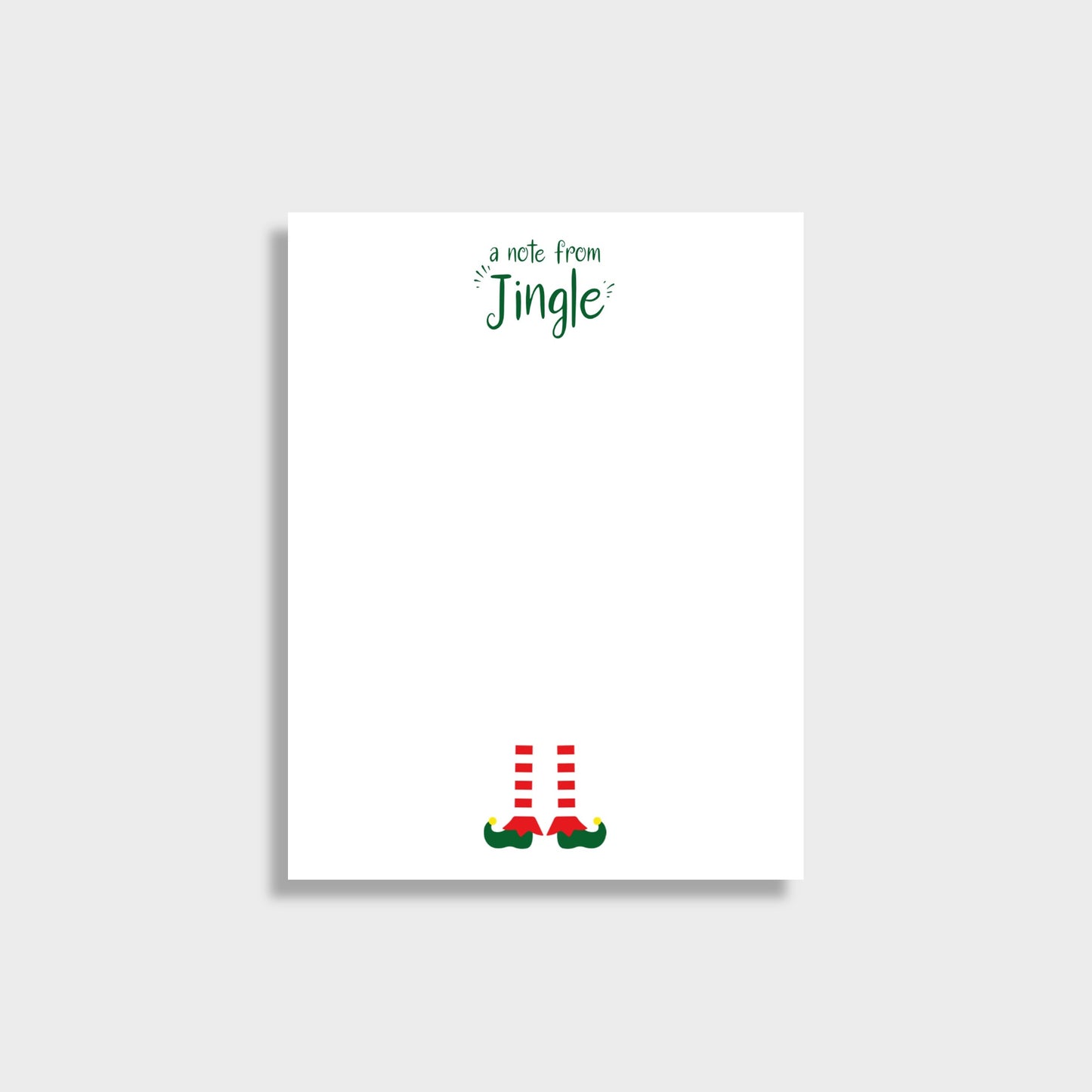 Note from Elf on the Shelf Personalized Notepad