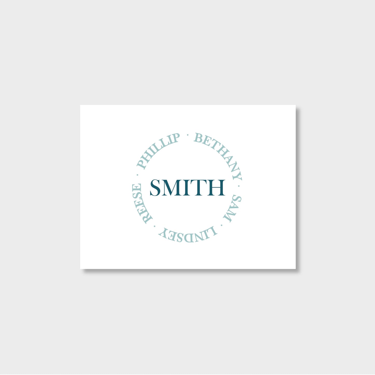 Family Circle Personalized Notecard Stationery