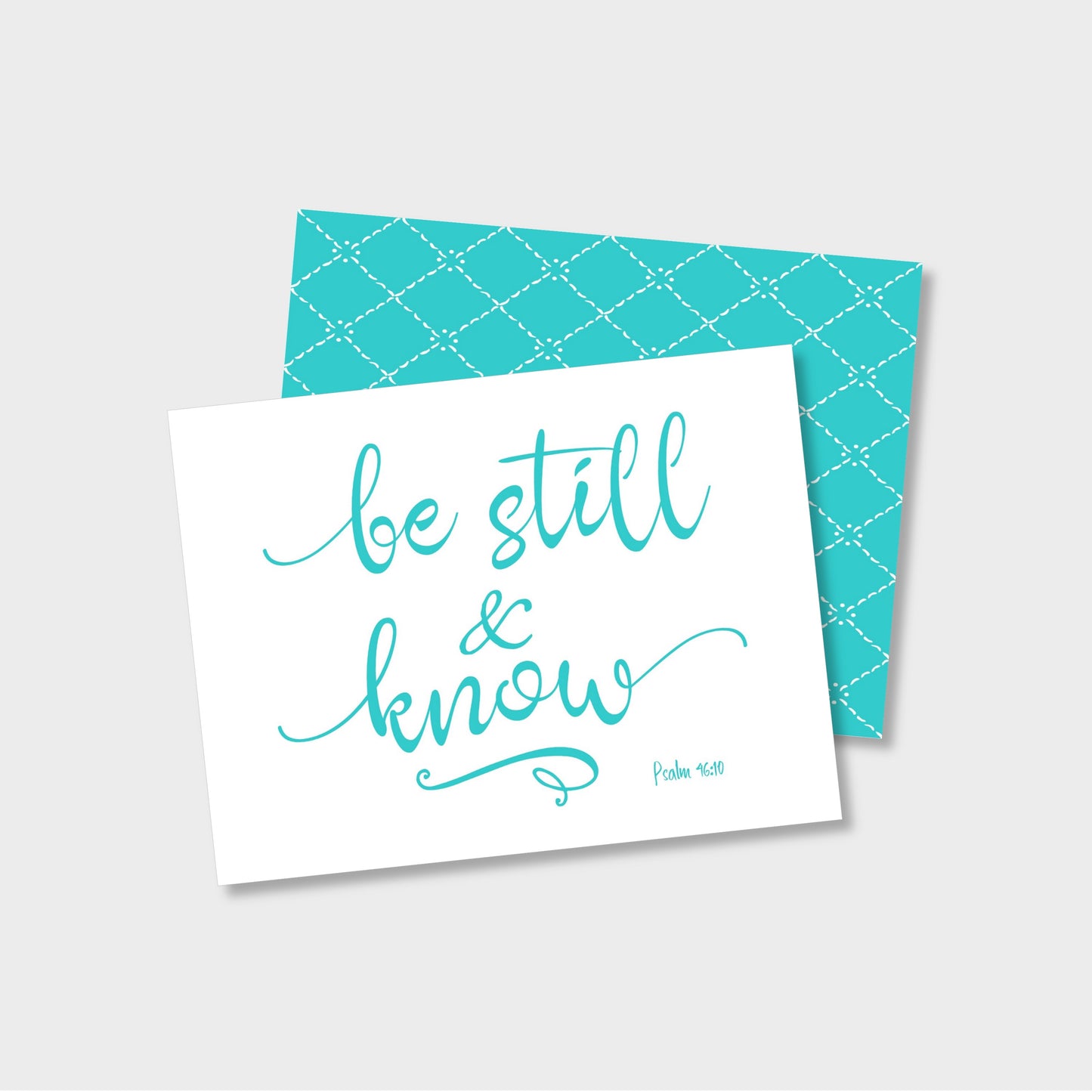 Be Still & Know - Psalm 46:10 Religious Notecard Stationery