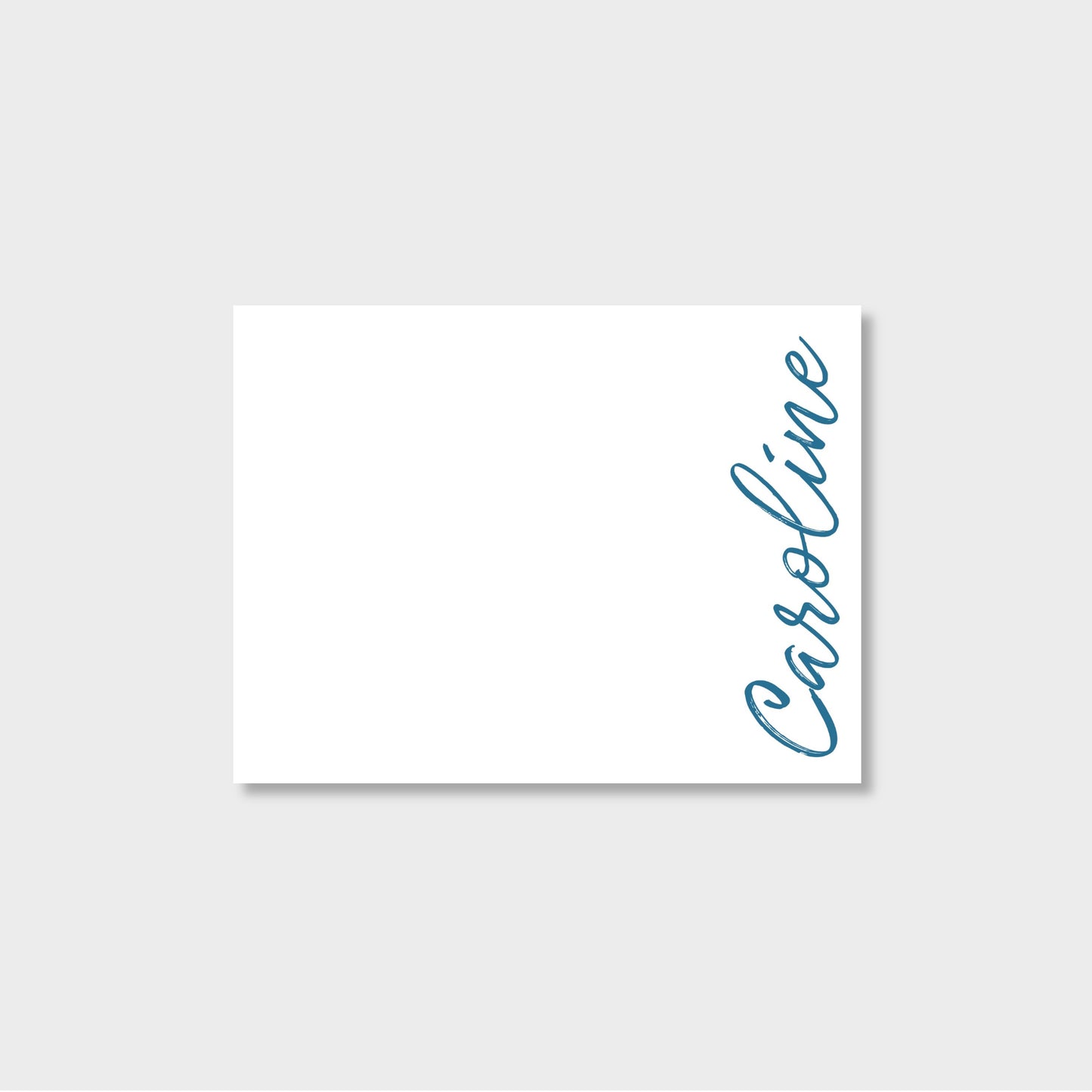 Script Name Personalized Notecard Stationery