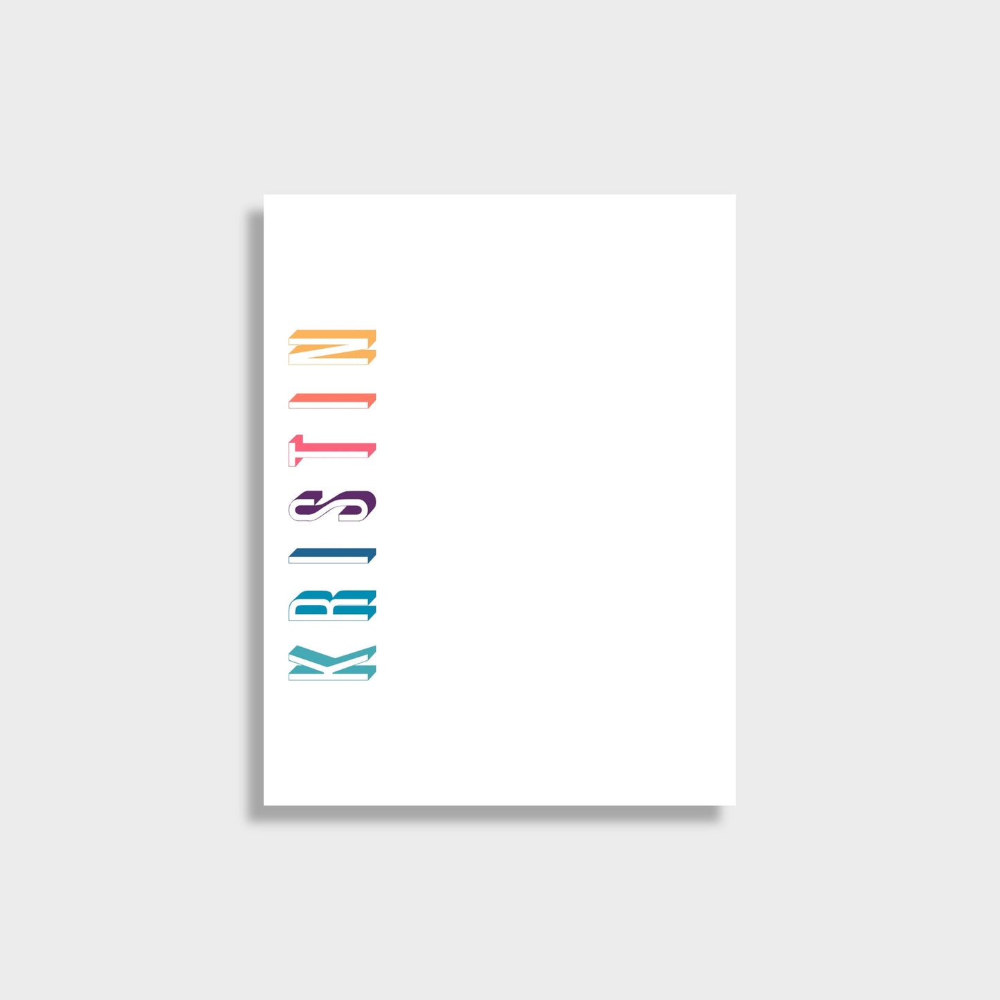 Colorful Name Personalized Notepad