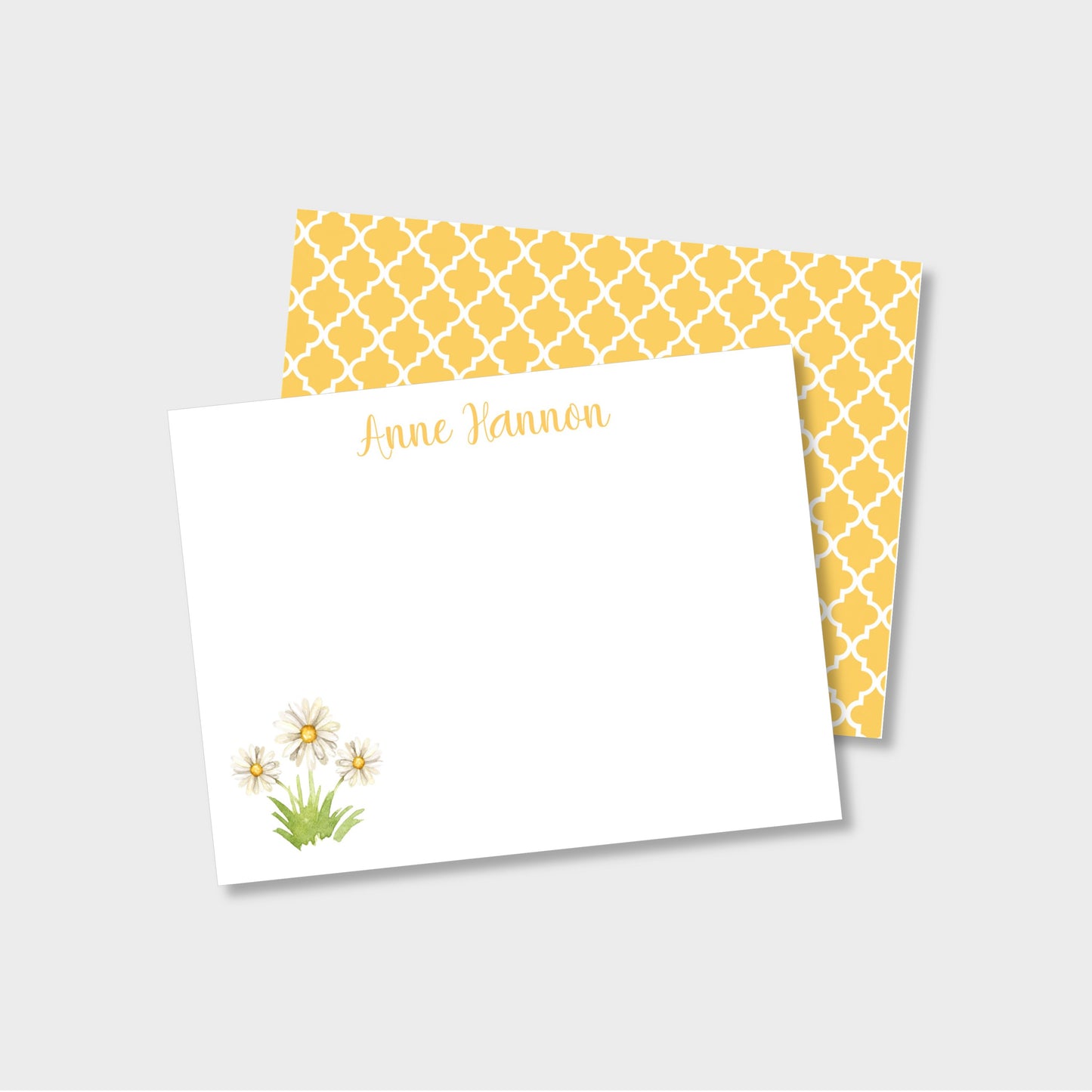 Daisy Personalized Notecard Stationery