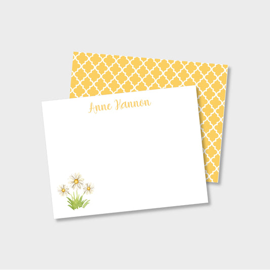 Daisy Personalized Notecard Stationery