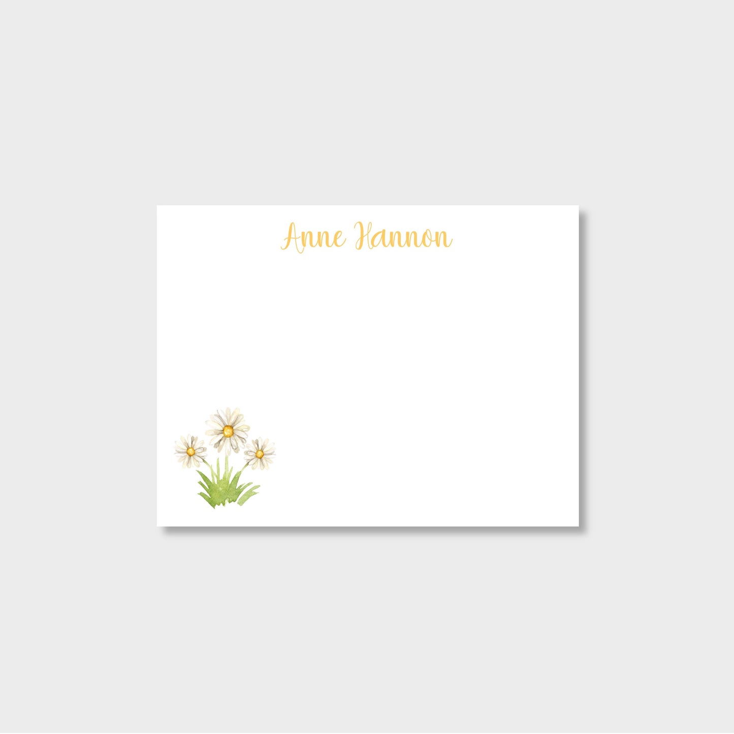 Daisy Personalized Notecard Stationery