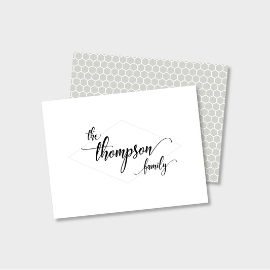 Family Personalized Notecard Stationery