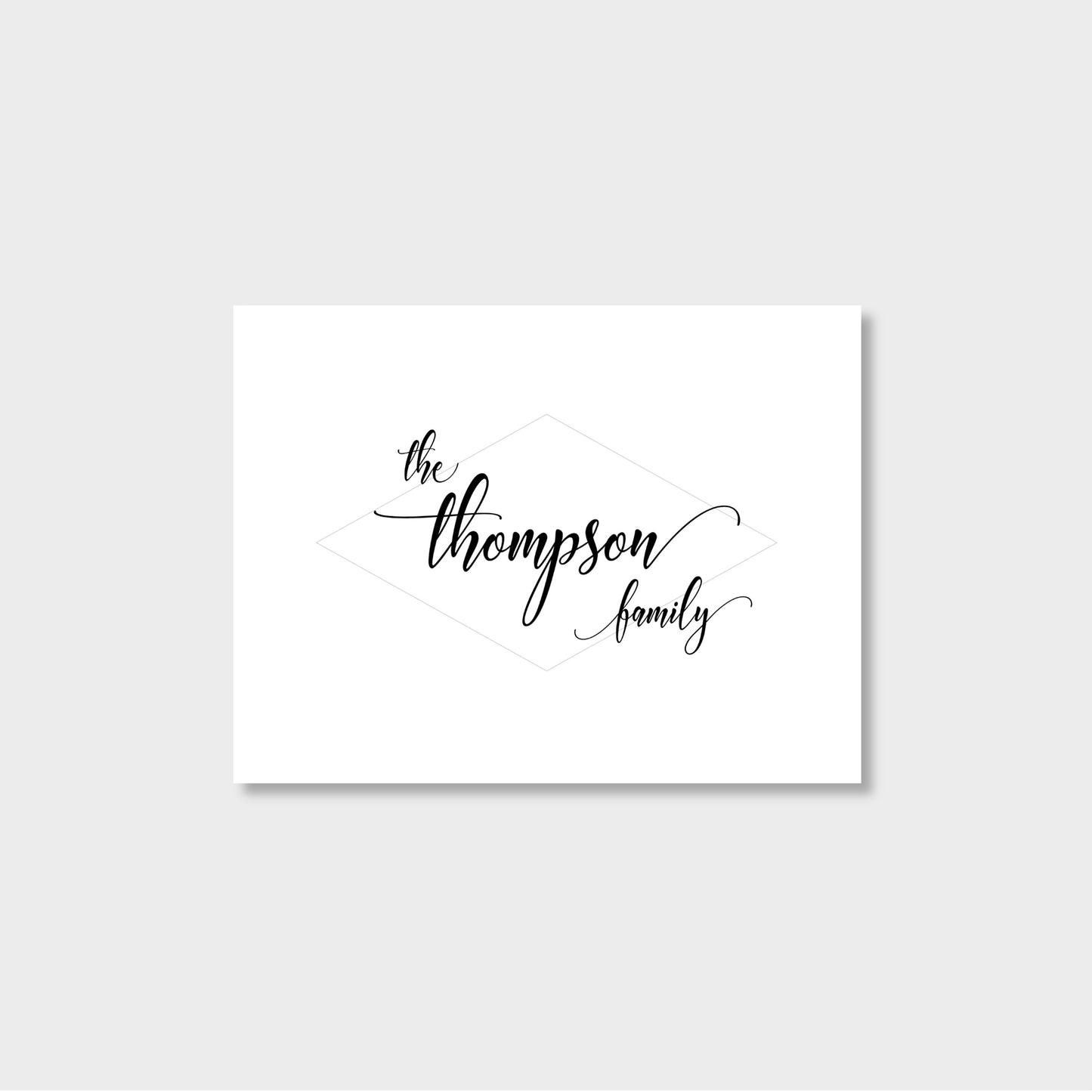 Family Personalized Notecard Stationery