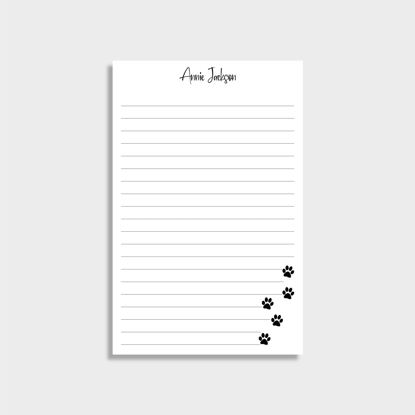 Dog Lover Personalized Notepad