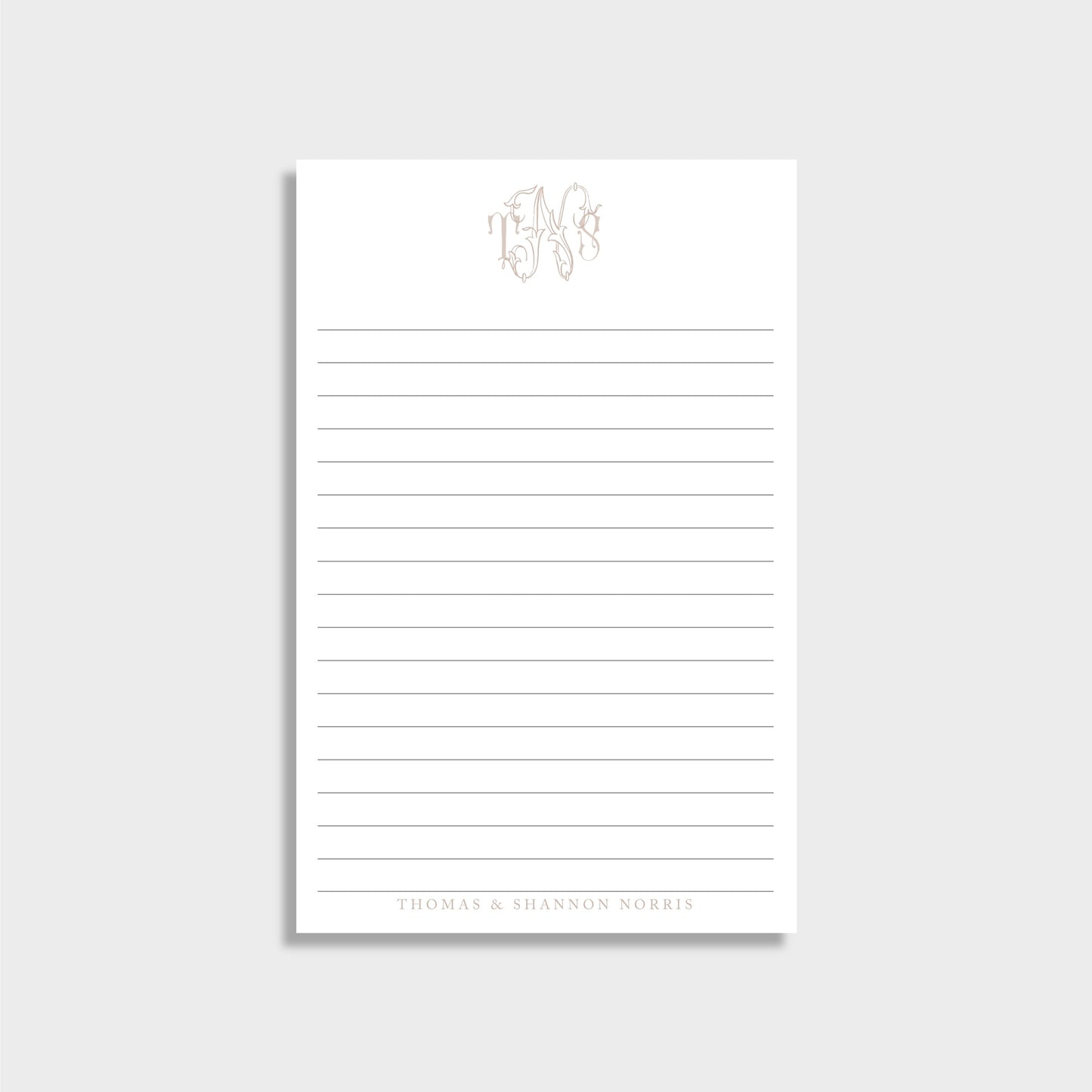 Beautiful Monogram Personalized Notepad