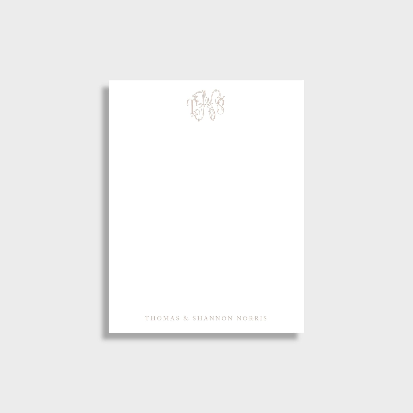 Beautiful Monogram Personalized Notepad