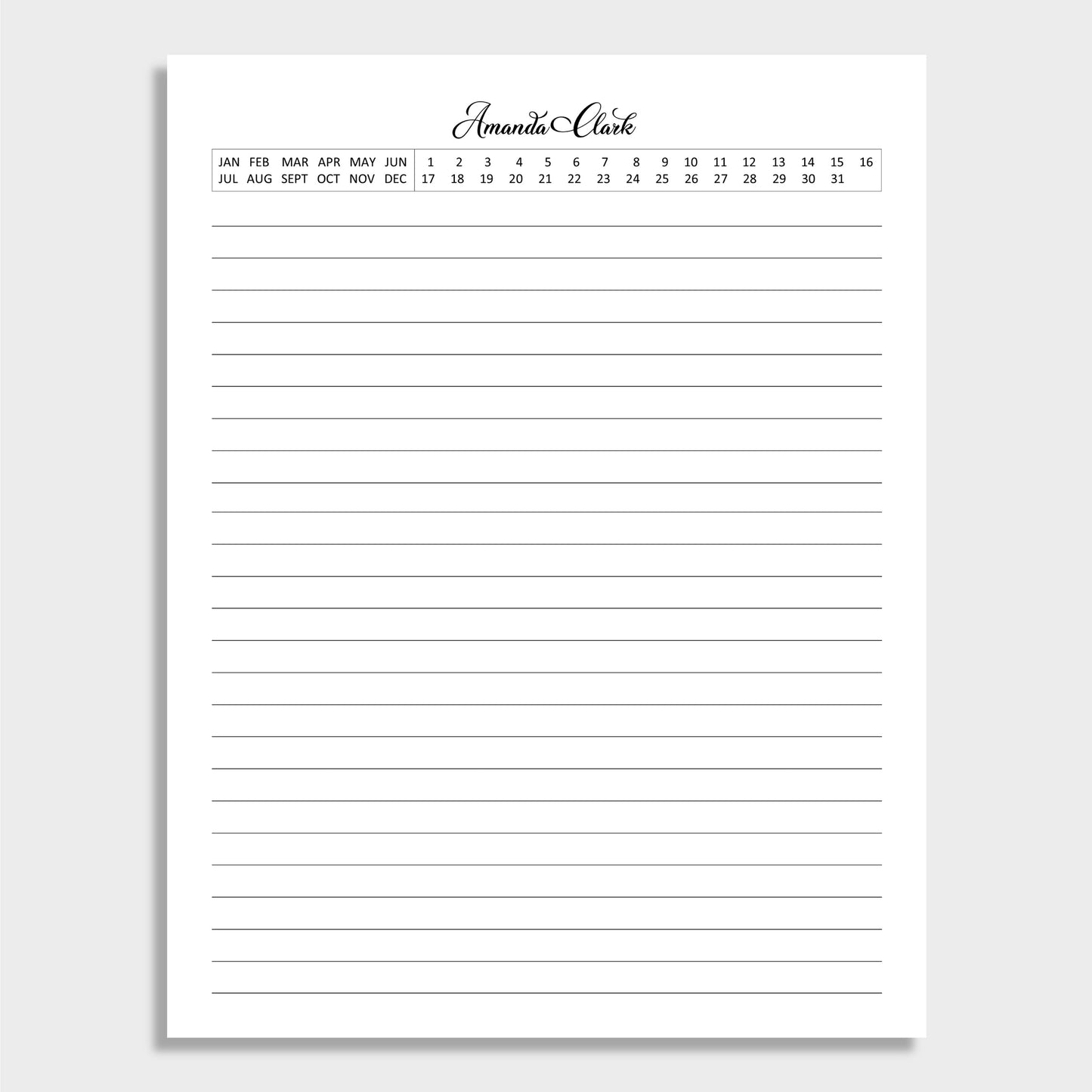 Executive Portfolio Personalized Notepad