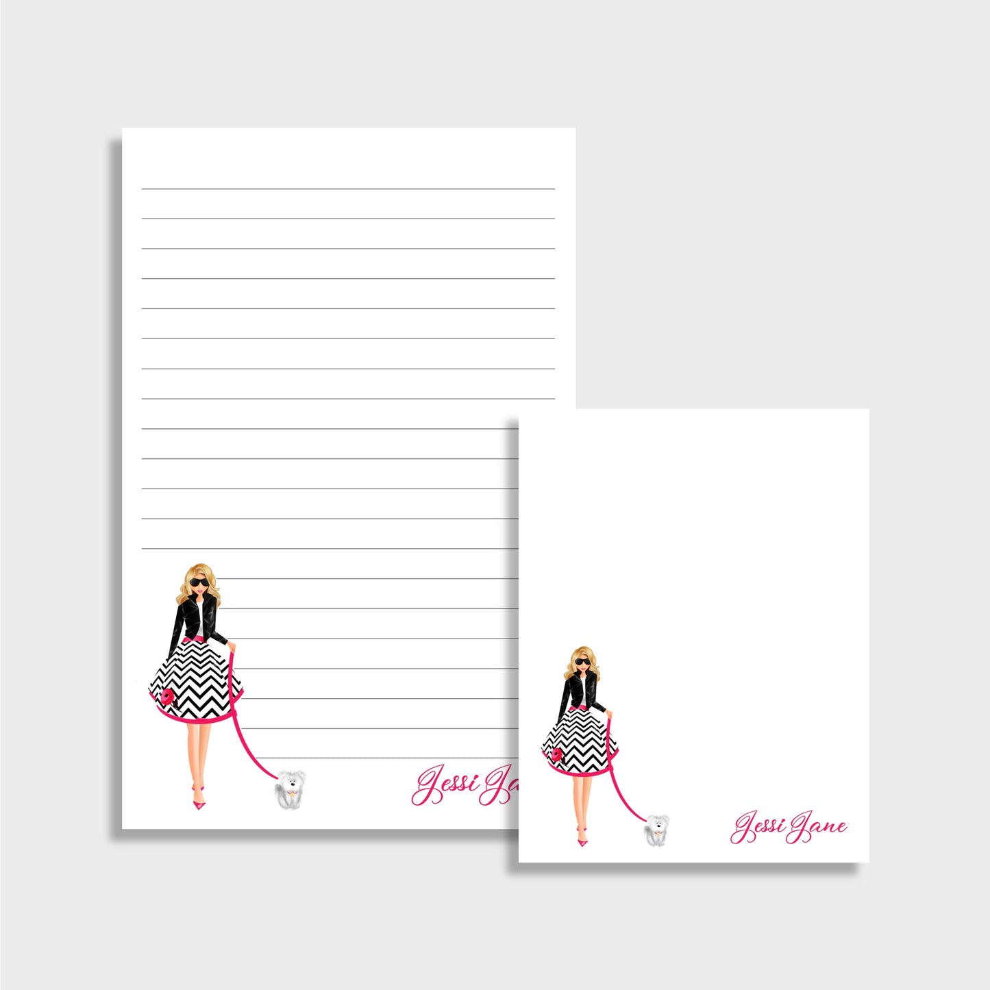 Just a Girl and Her Dog Personalized Notepad