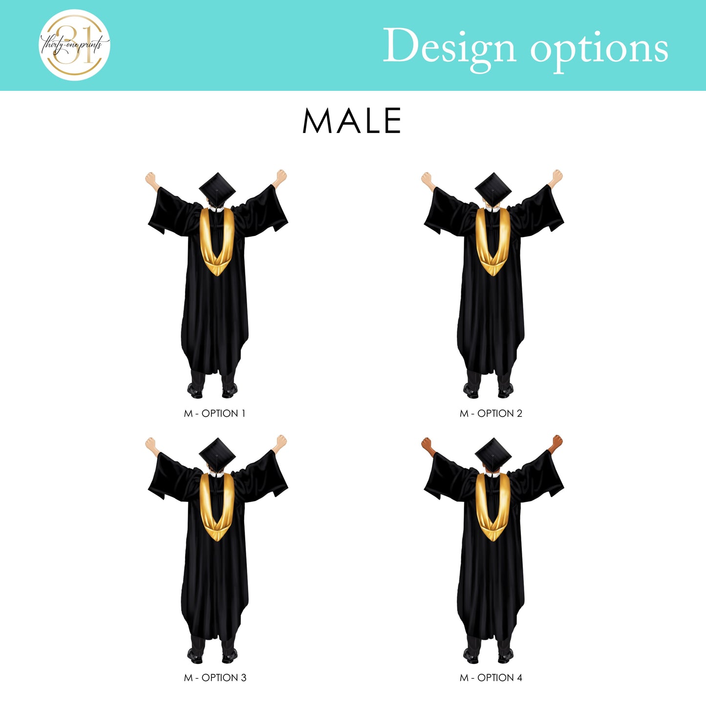 Graduate Girl or Boy Thank You Personalized Notecard Stationery