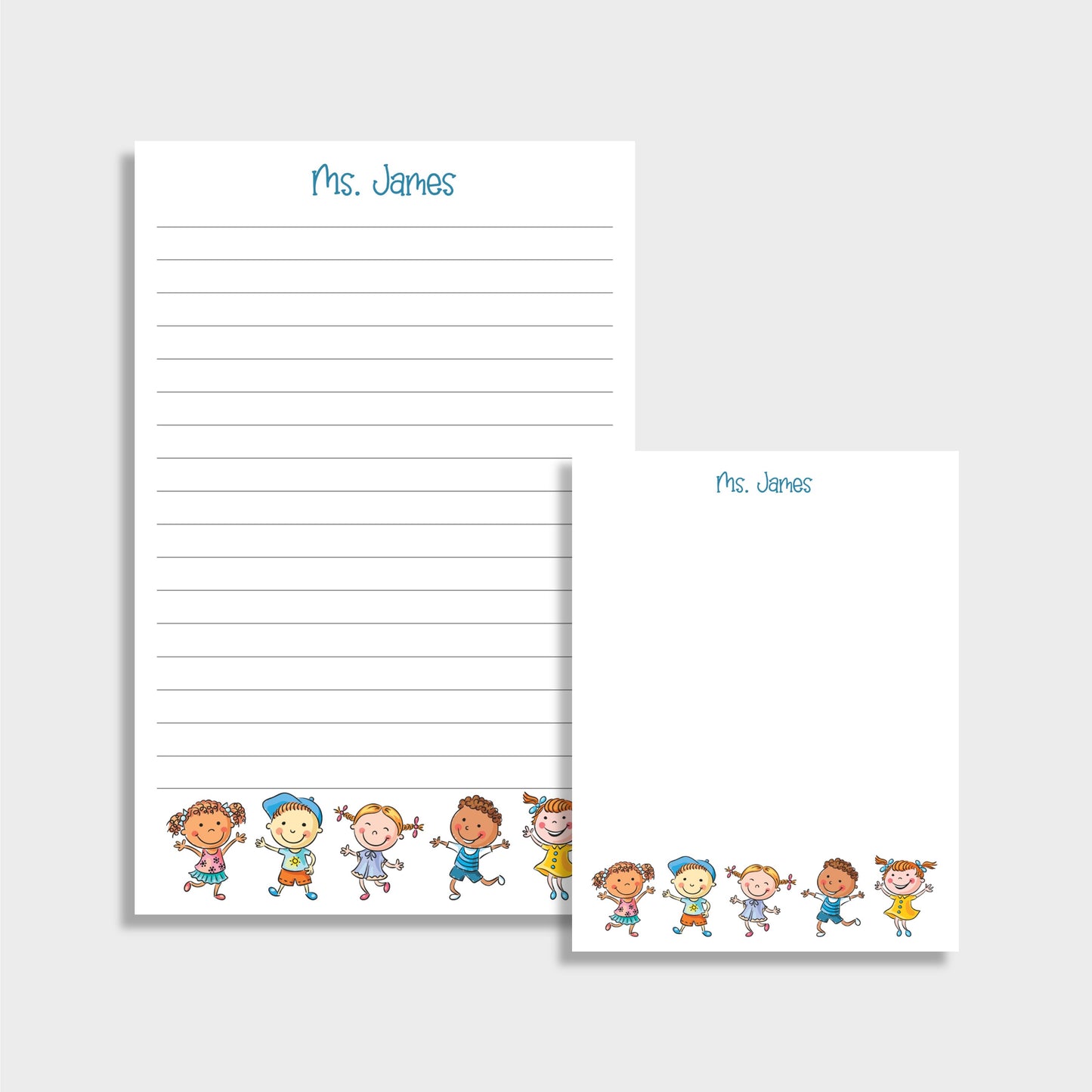 Children Personalized Pre-School Teacher Notepad