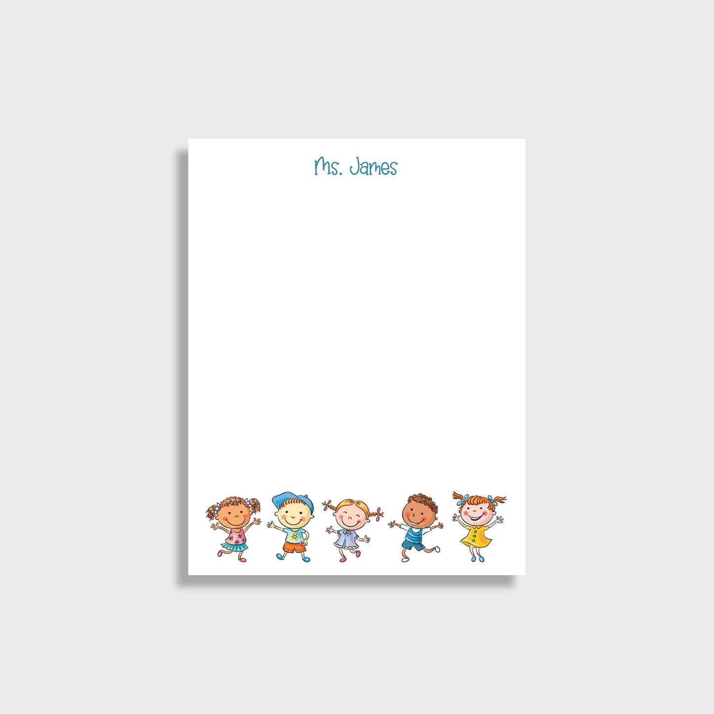 Children Personalized Pre-School Teacher Notepad