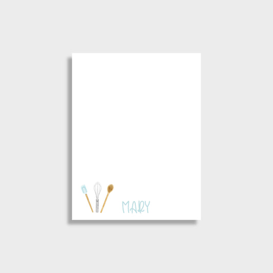Kitchen Spoons Personalized Notepad