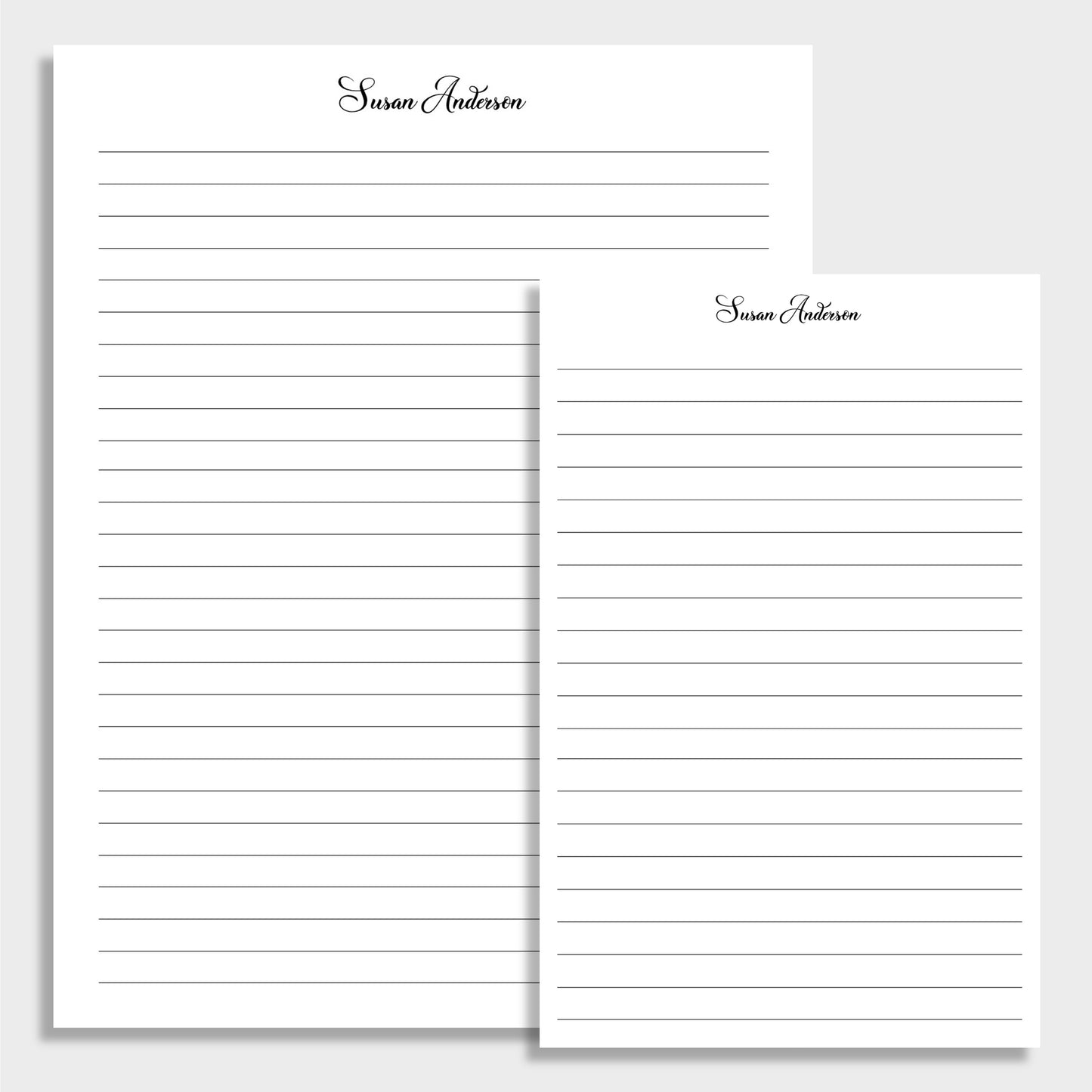 Lined Letter Personalized Notepad