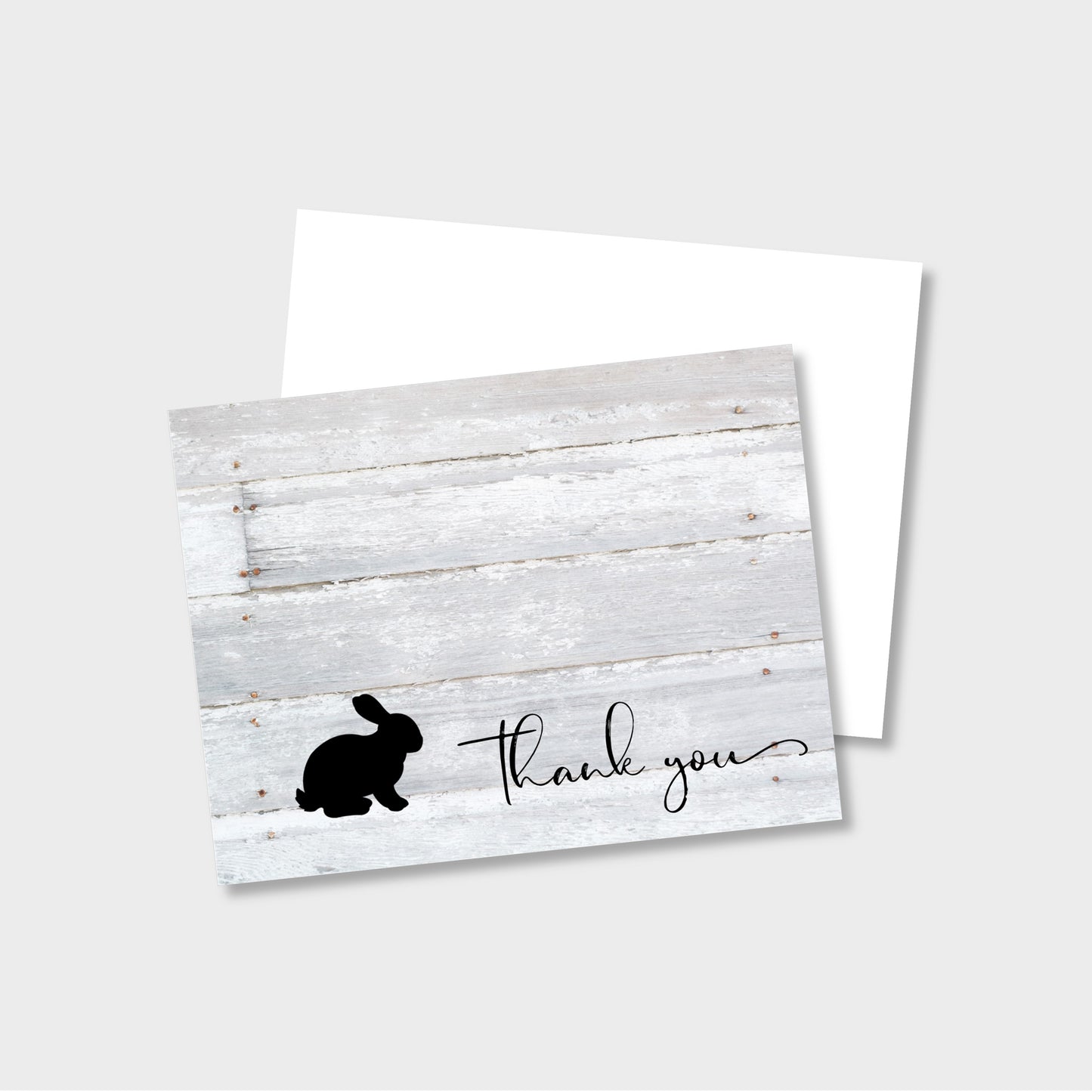 Livestock Bunny Rabbit Personalized Thank You Notecard Stationery