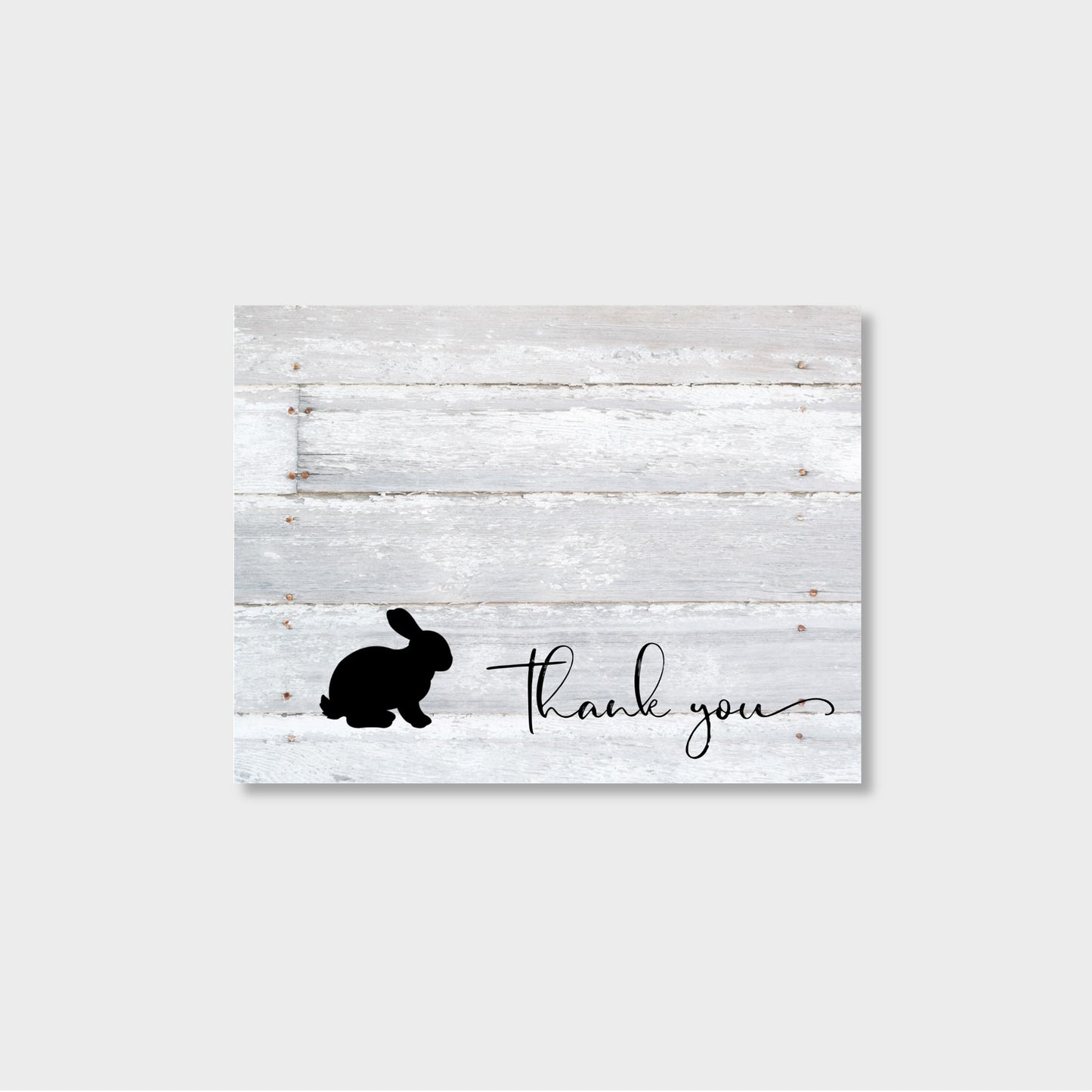 Livestock Bunny Rabbit Personalized Thank You Notecard Stationery