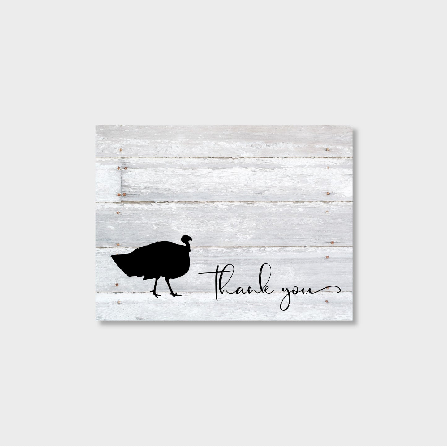 Livestock Turkey Hen Personalized Thank You Notecard Stationery