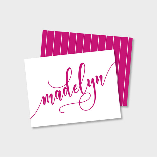 First Name Personalized Notecard Stationery