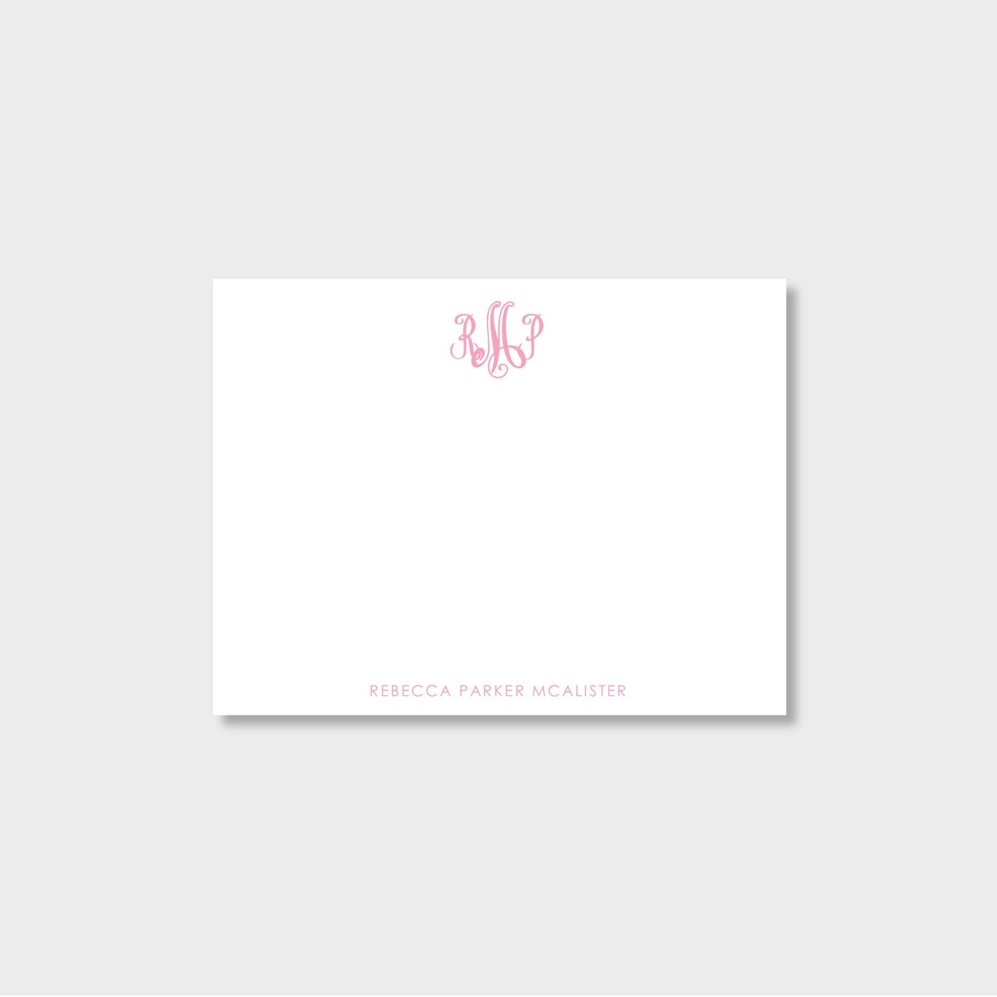 Monogram Personalized Notecard Stationery