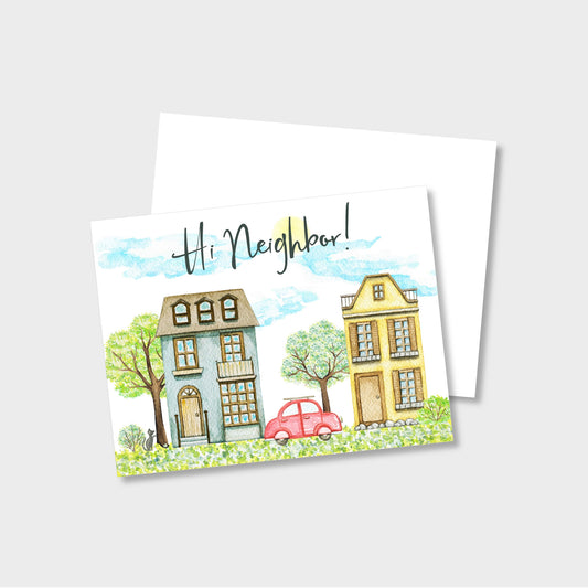 Hi Neighbor Personalized Notecard Stationery