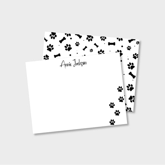Dog Lover Personalized Notecard Stationery