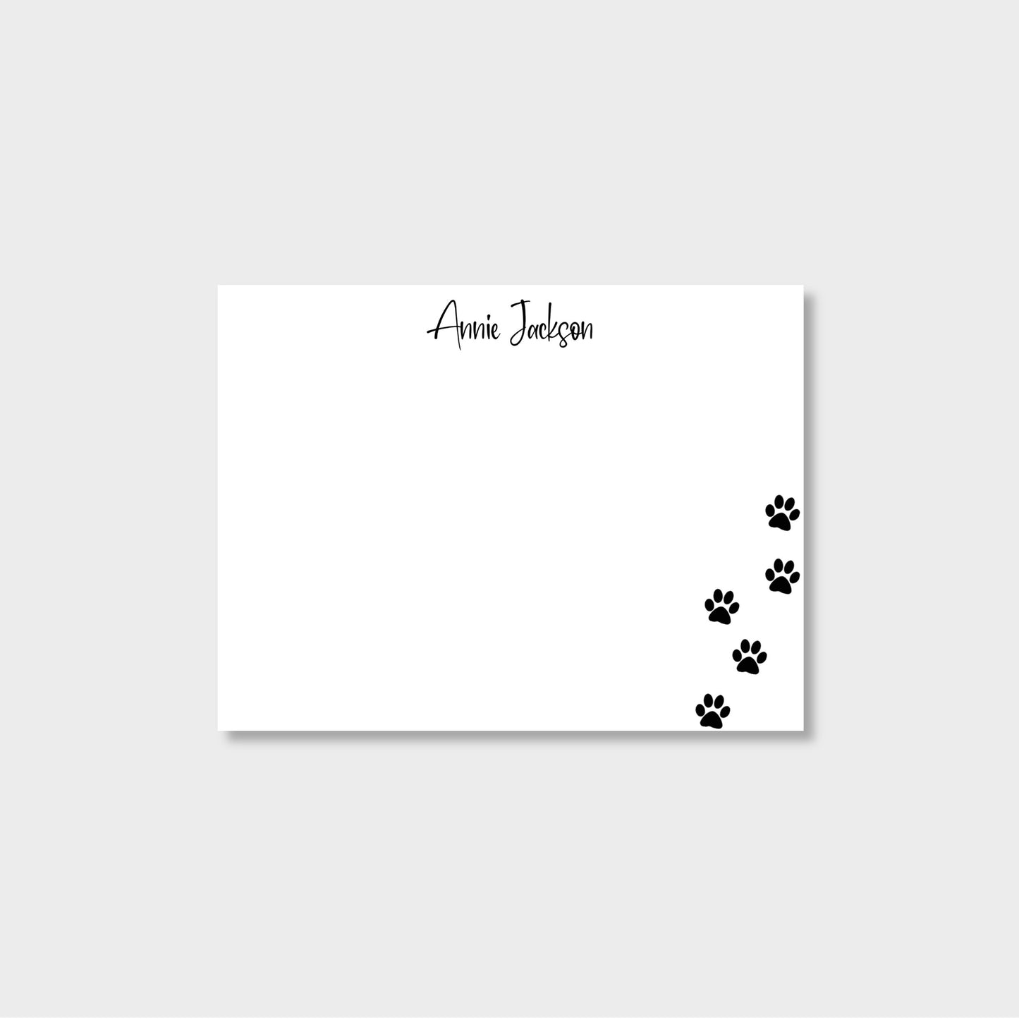 Dog Lover Personalized Notecard Stationery