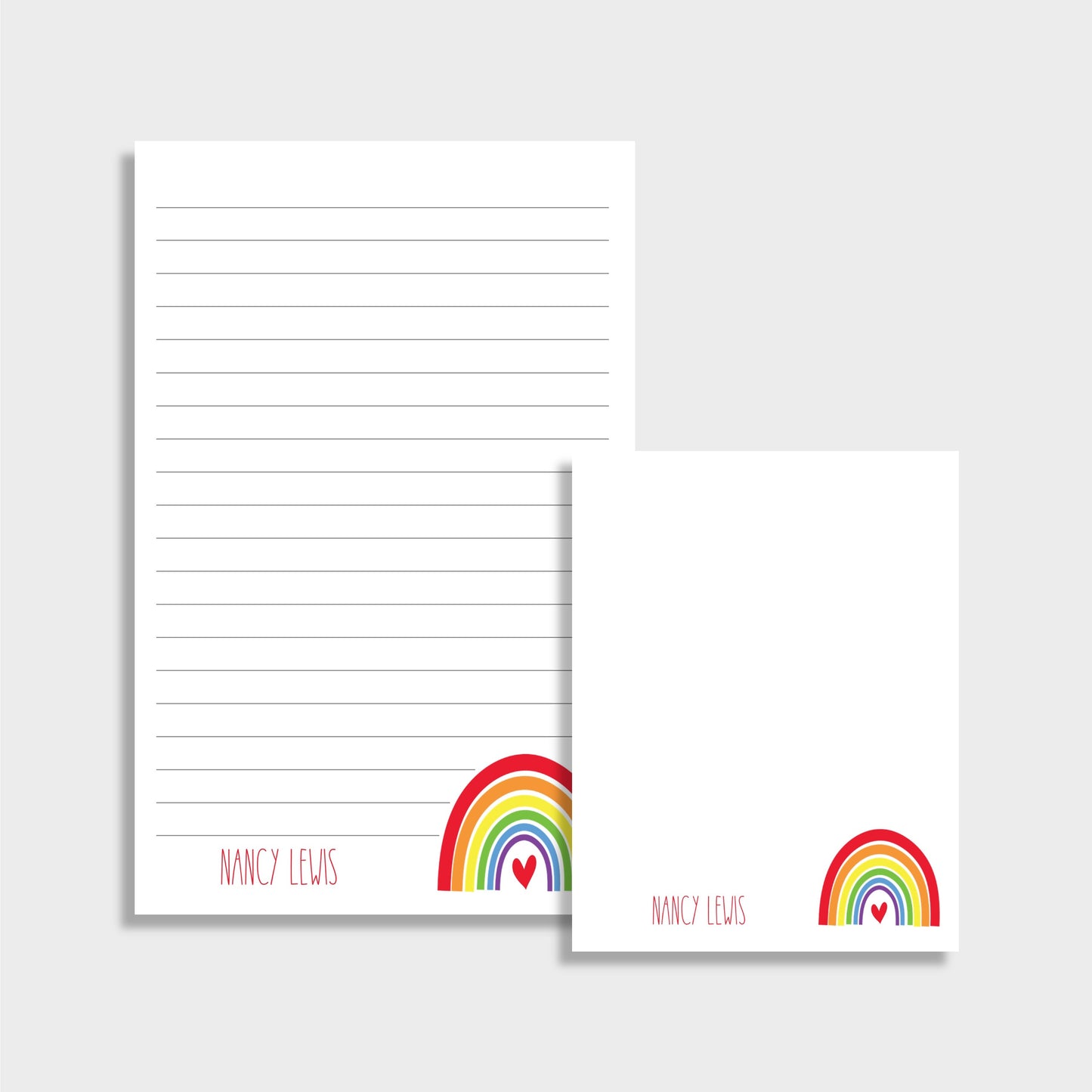 Rainbow Personalized Notepad