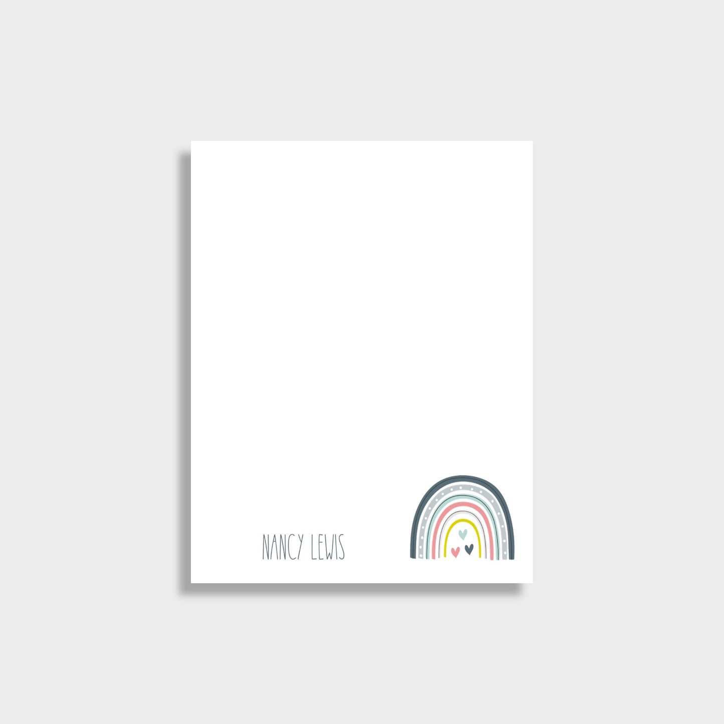 Rainbow Personalized Notepad