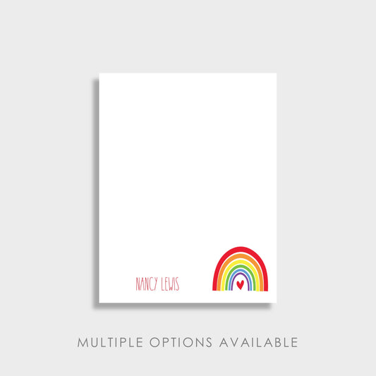 Rainbow Personalized Notepad