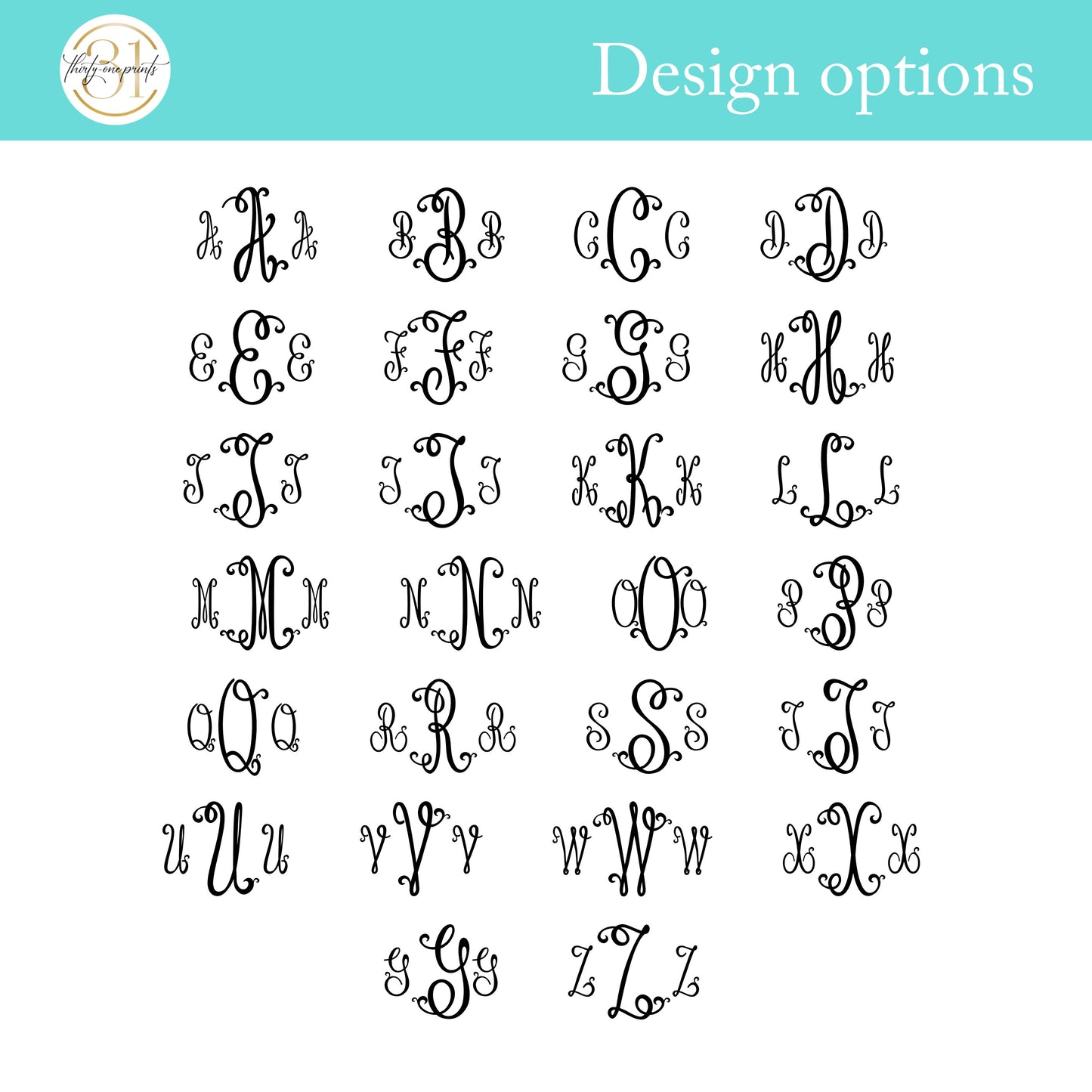 Monogram Personalized Notepad