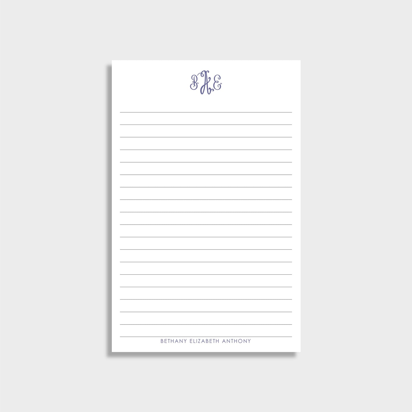 Monogram Personalized Notepad