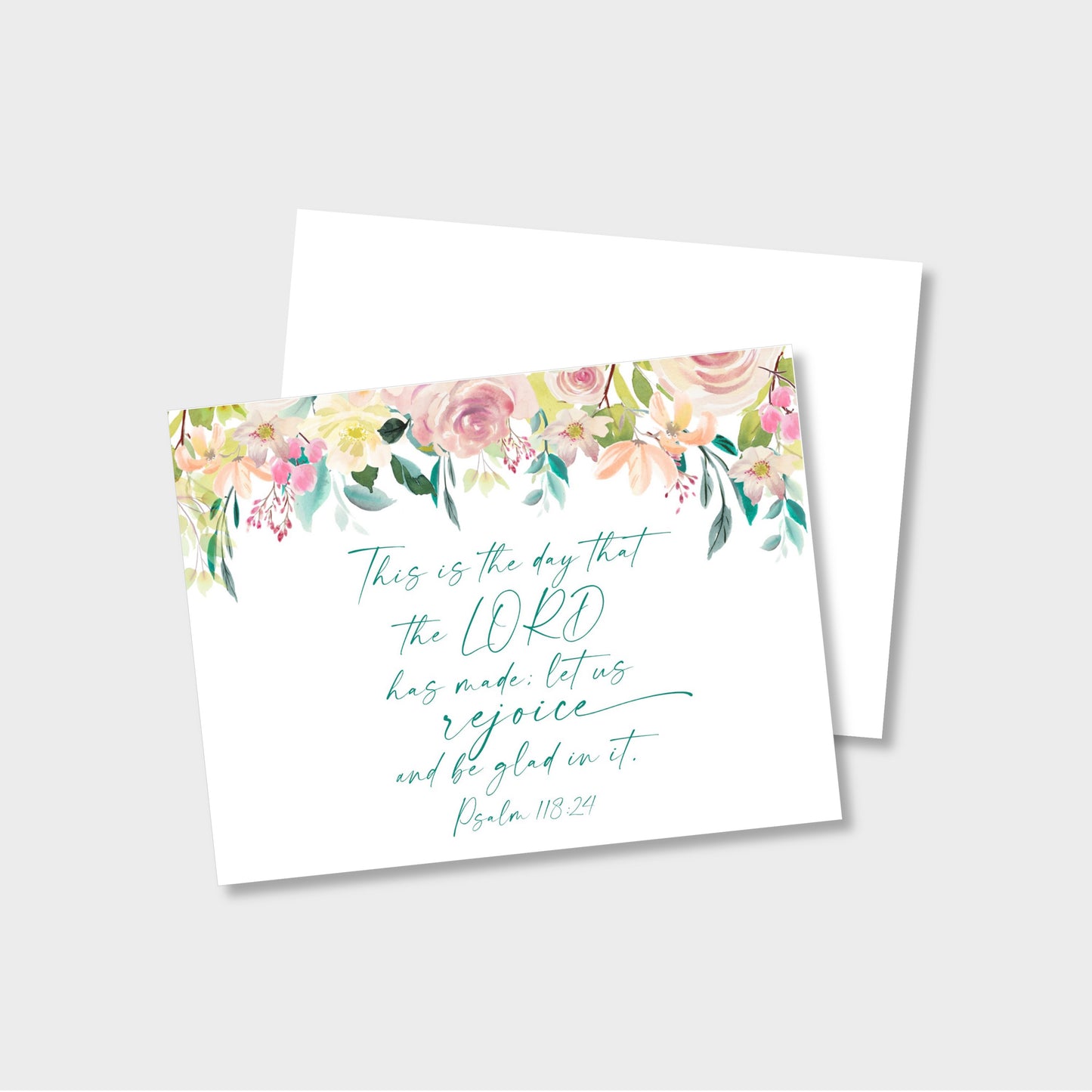 This Is The Day The Lord Has Made - Psalm 118:24 Religious Notecard Stationery