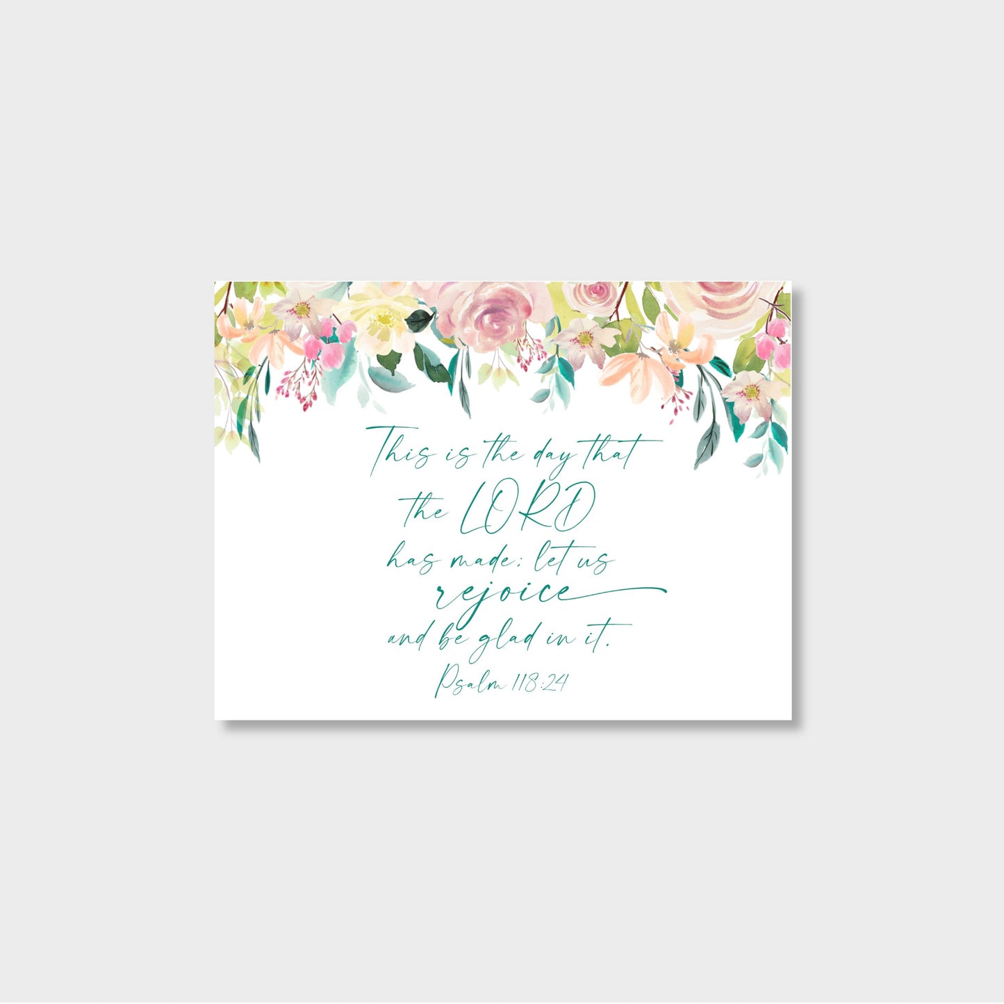 This Is The Day The Lord Has Made - Psalm 118:24 Religious Notecard Stationery