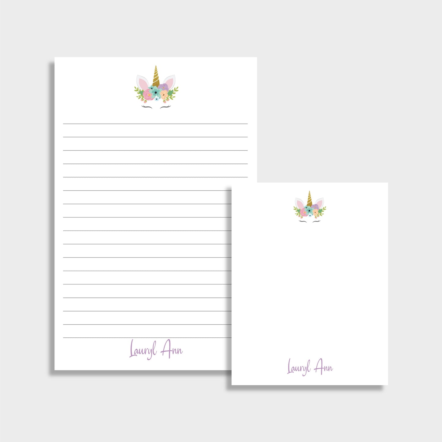 Unicorn Personalized Notepad