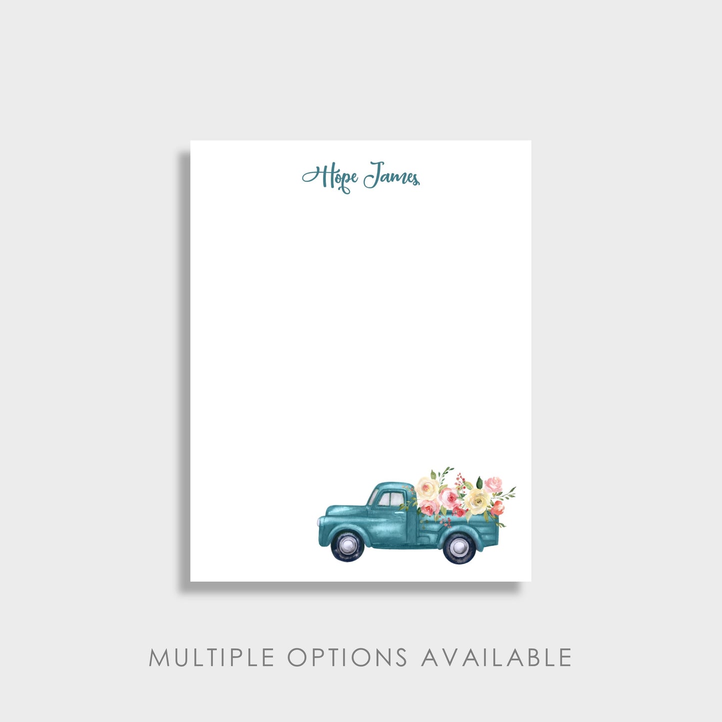 Vintage Truck Personalized Notepad